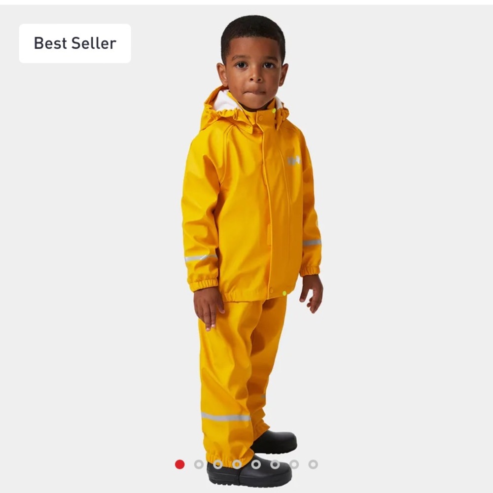 Kids rubber Helly Hansen rain set